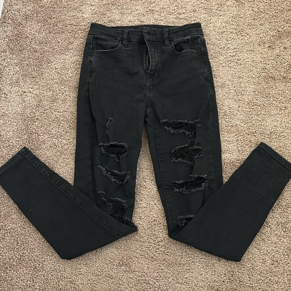 American Eagle Black Jeans Size 4